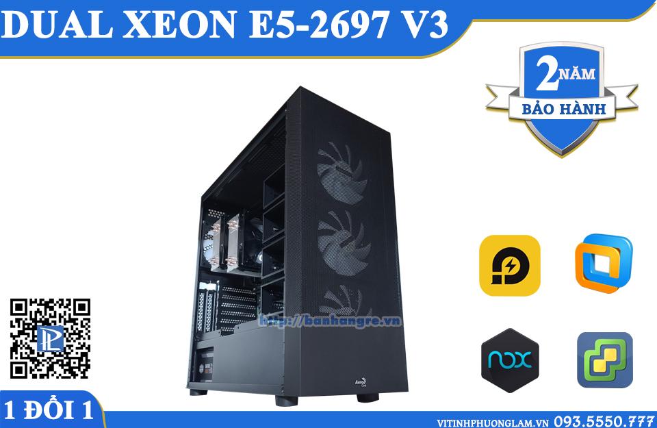 Asus Z10PE-D16 / Dual Xeon E5-2697 V3 (56 Luồng) / DDR4 ECC 128GB / SSD NVMe 1TB