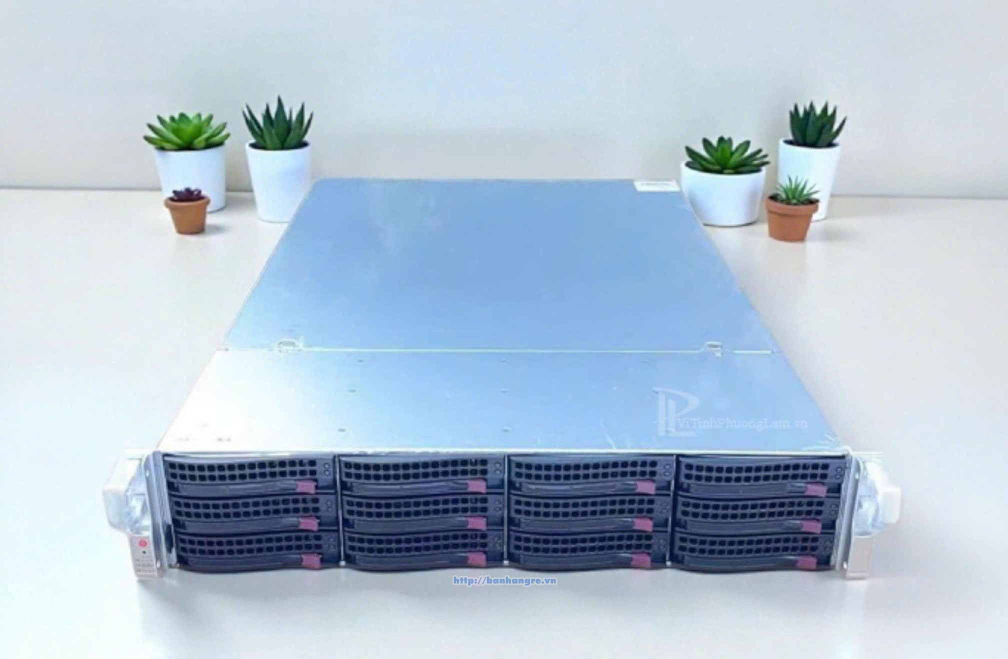 Server Supermicro Rack 2U | Dual AMD EPYC 7742 (128 Core / 256 Threads) | Main SuperMicro H12DSi-N Pcie 4.0 | Ram ECC 256GB | SSD Nvme 2Tb | Rack 2U
